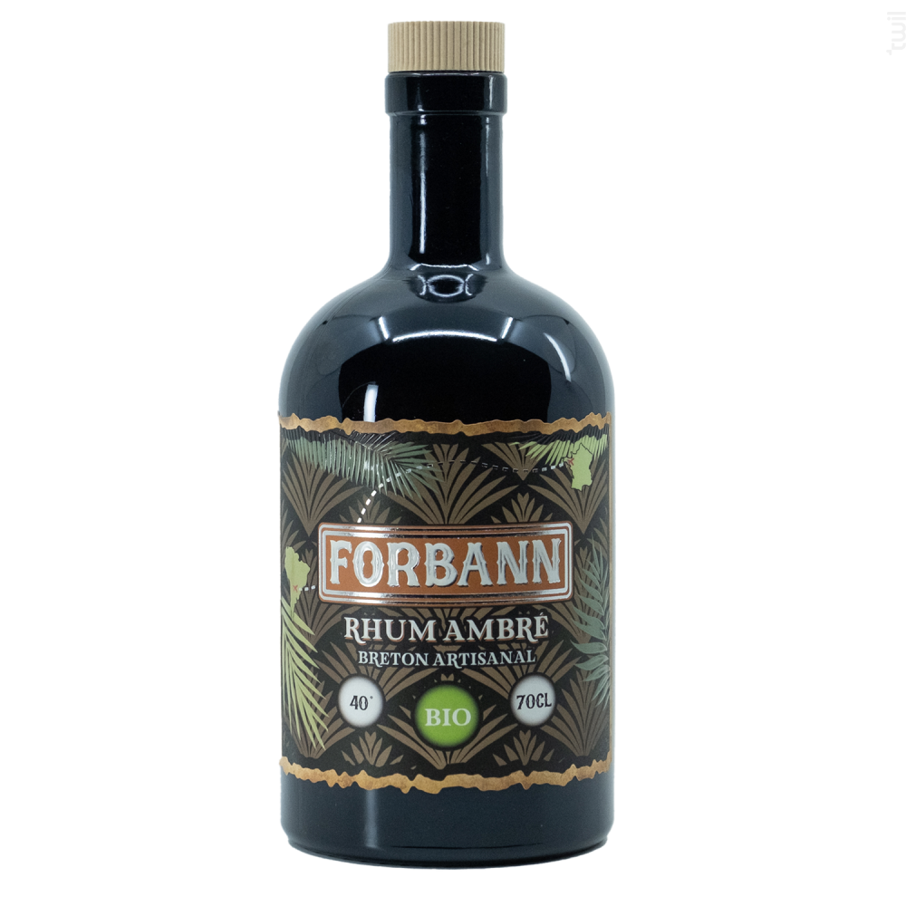 Rhum ambré FORBANN bio 40° 70cL Distillerie Breizh'cool