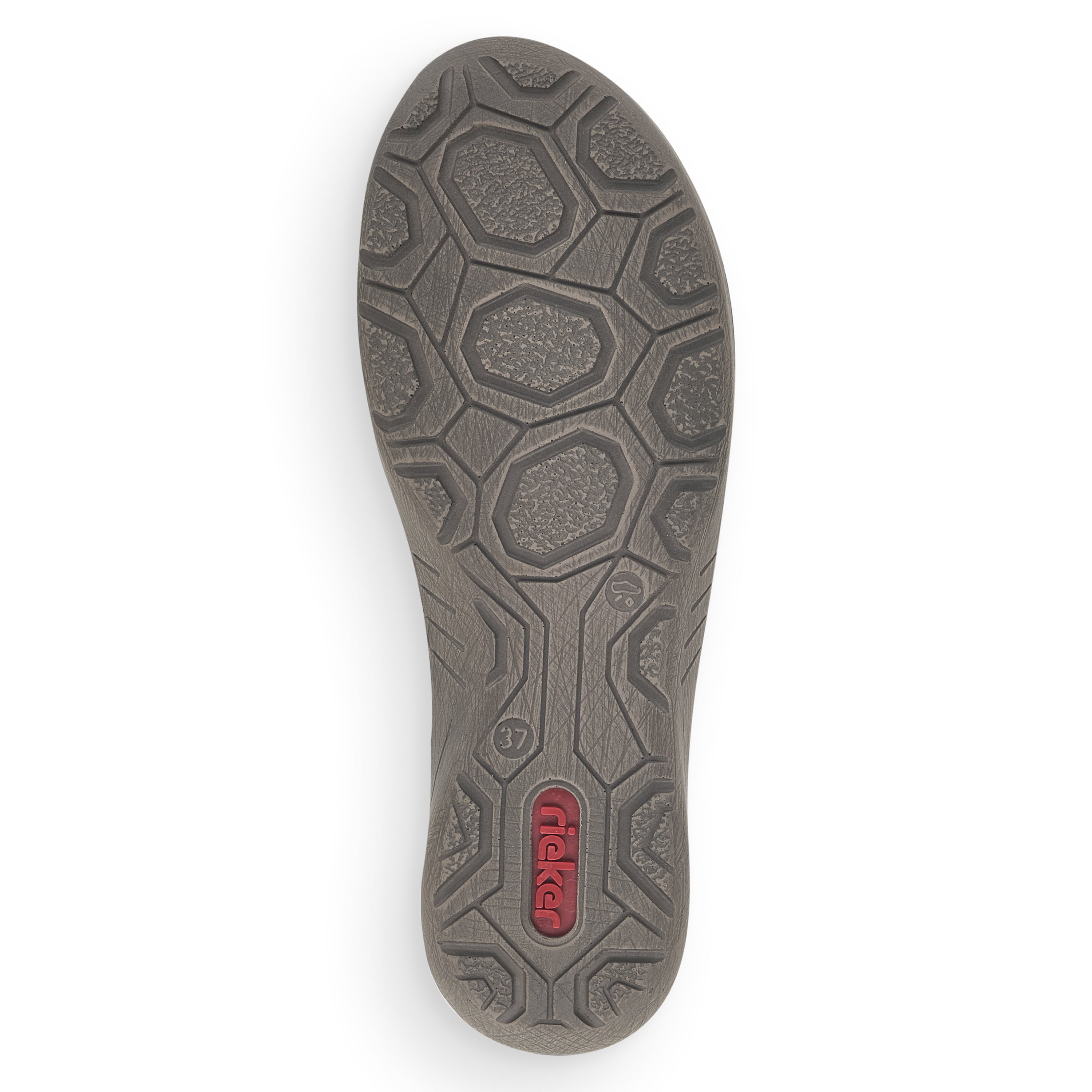 Rieker Damen Schnürschuhe asphaltschwarz