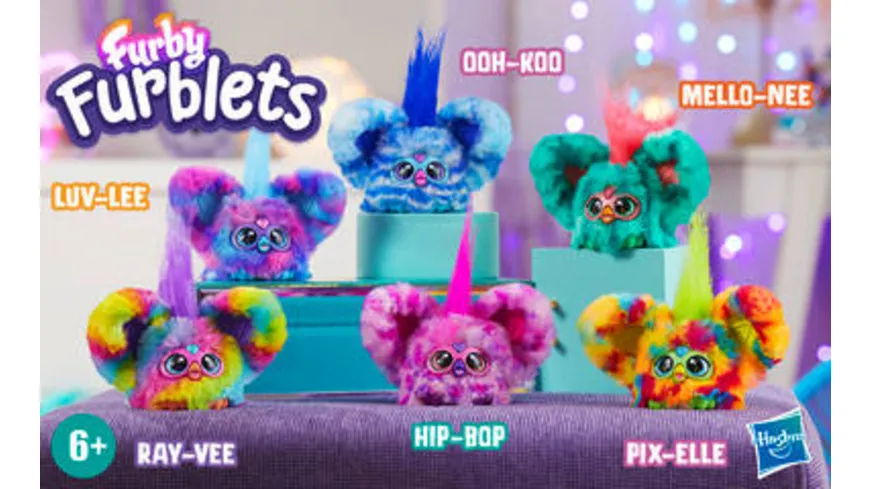 Hasbro - Furby Furblets Mini elektronisches Plüschspielzeug, 1 Stück, sortiert