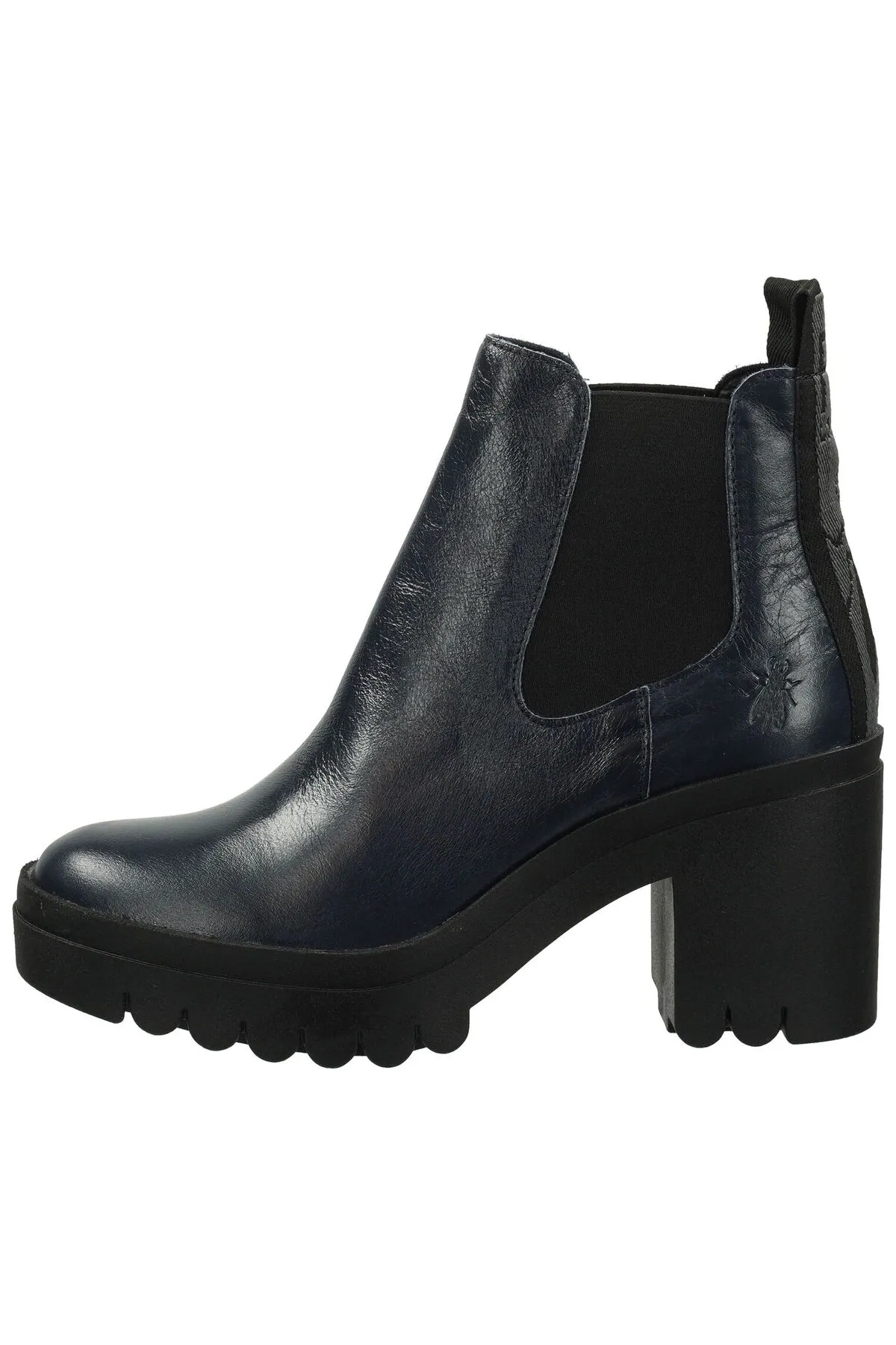 Fly London  Stiefelette - Dunkelblau - Blockabsatz