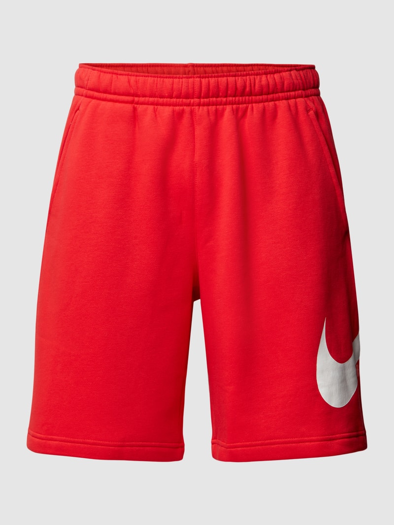 Sweatshorts mit Logo-Print Modell 'CLUB SHORT' in rot