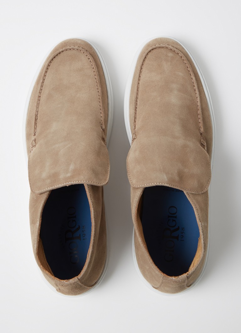 Mocasini Giorgio Clean Cup din piele întoarsă