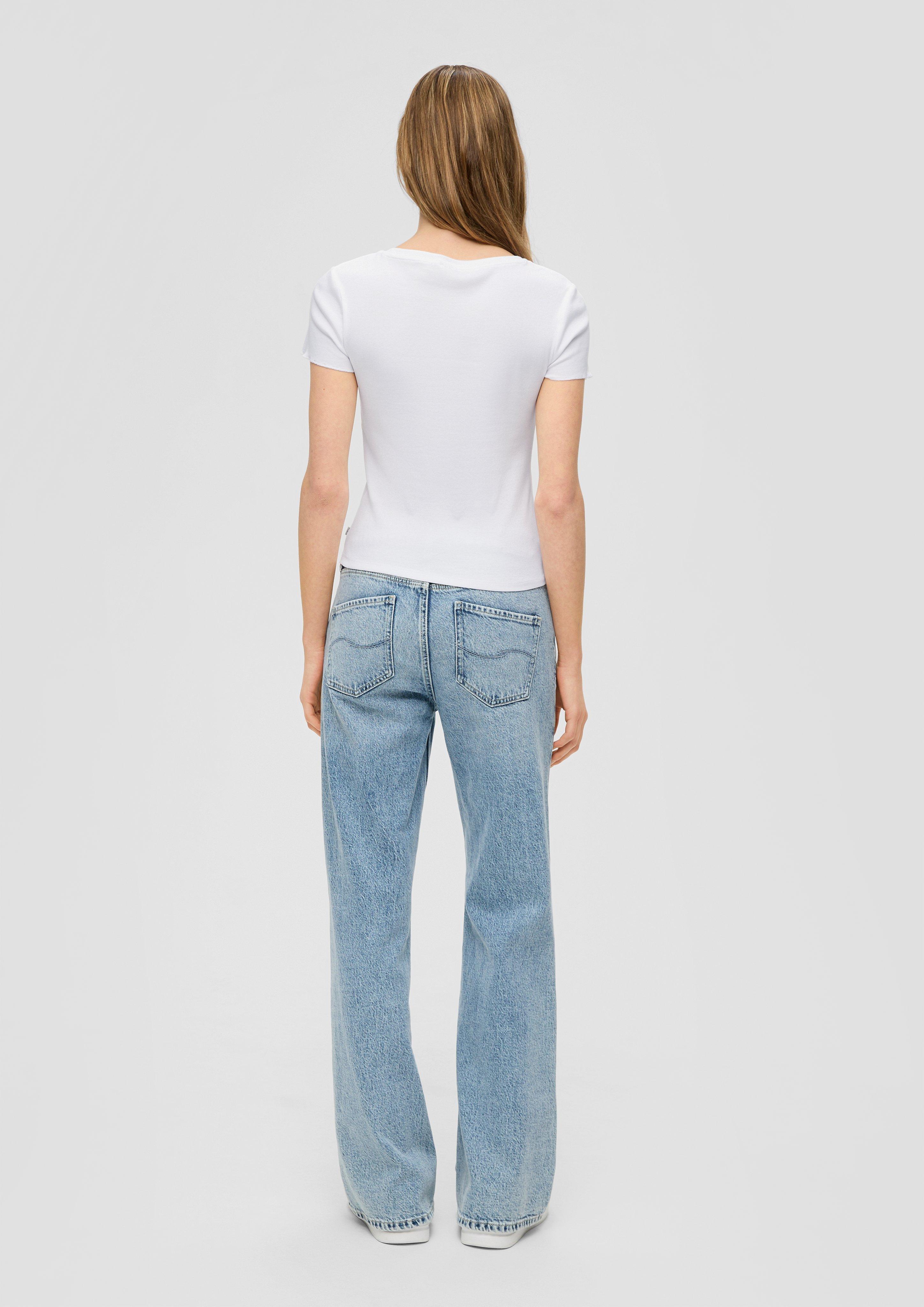 Cropped Top mit Rippstruktur  2141204-0100