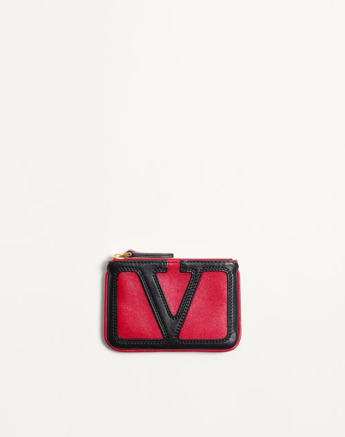 Chaveiro de couro napa Valentino Garavani Viva Superstar
