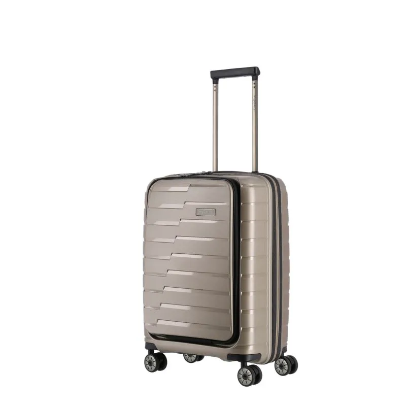 Travelite AIR BASE Trolley S m. Vortasche (4 Räder) - Champagner