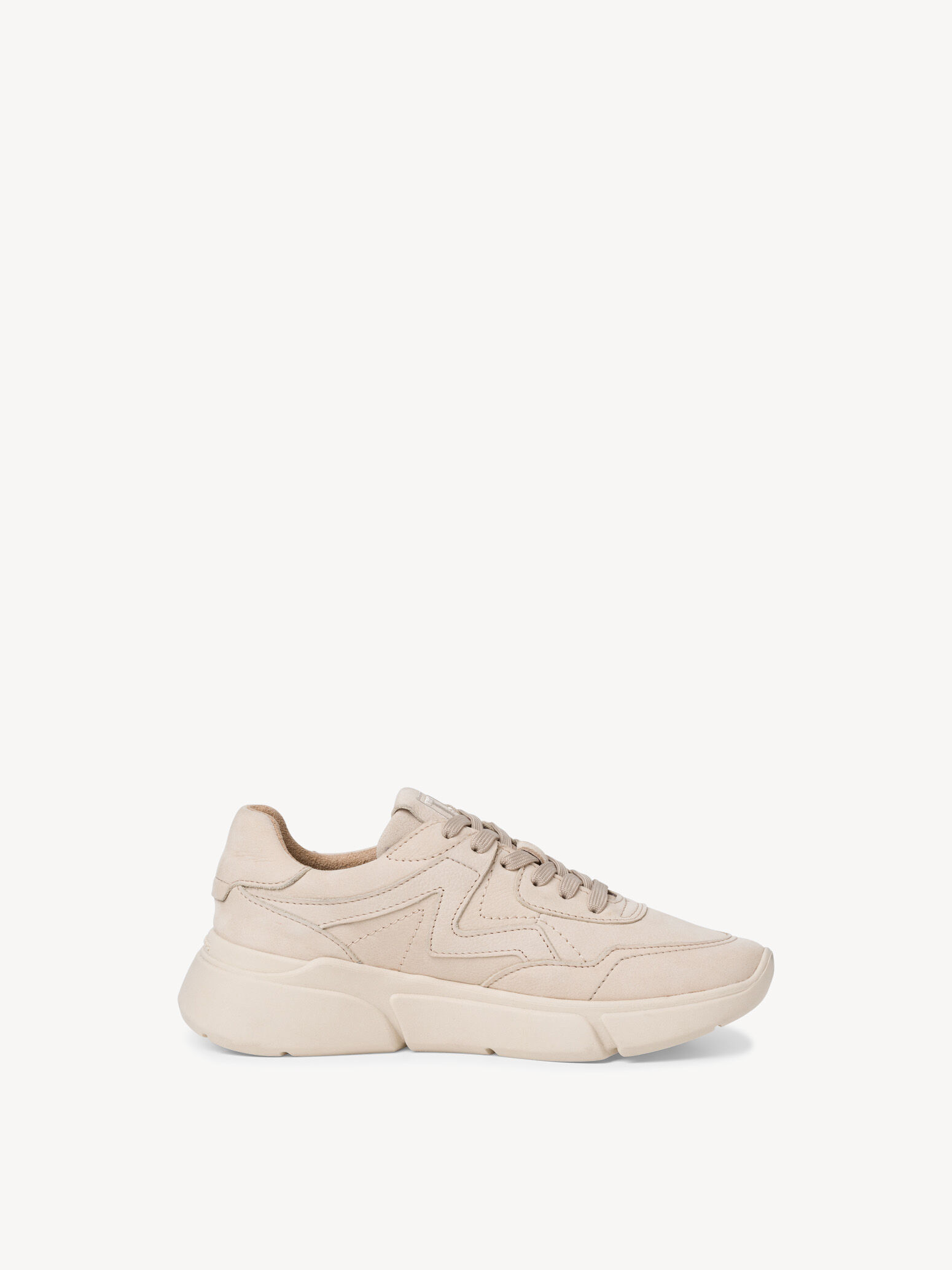 Basket en cuir - beige