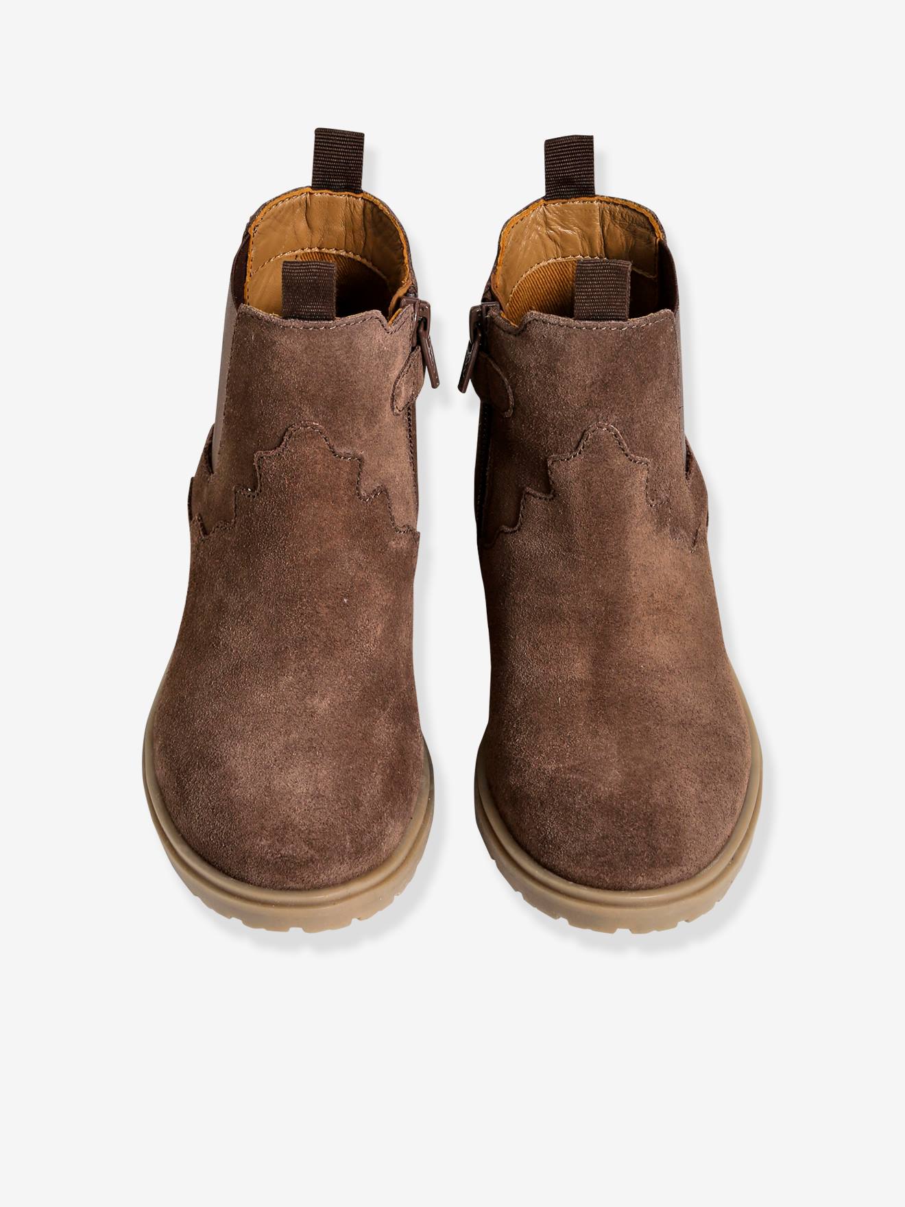 Vertbaudet Mädchen Boots mit Gummizug - marine