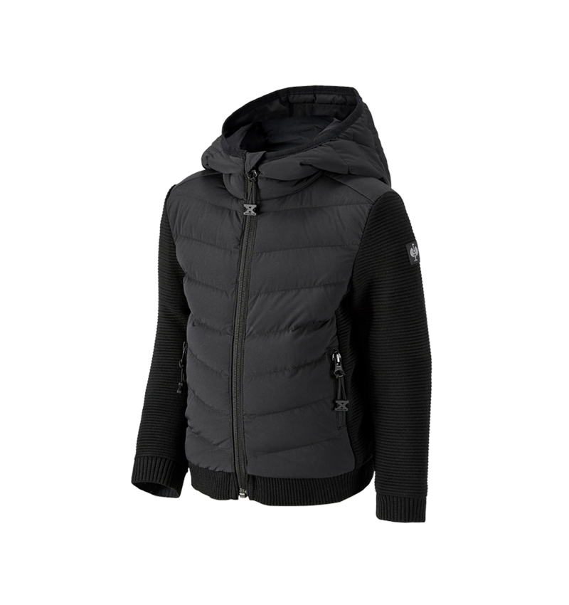 Hybrid Kapuzenstrickjacke e.s.motion ten,Kinder