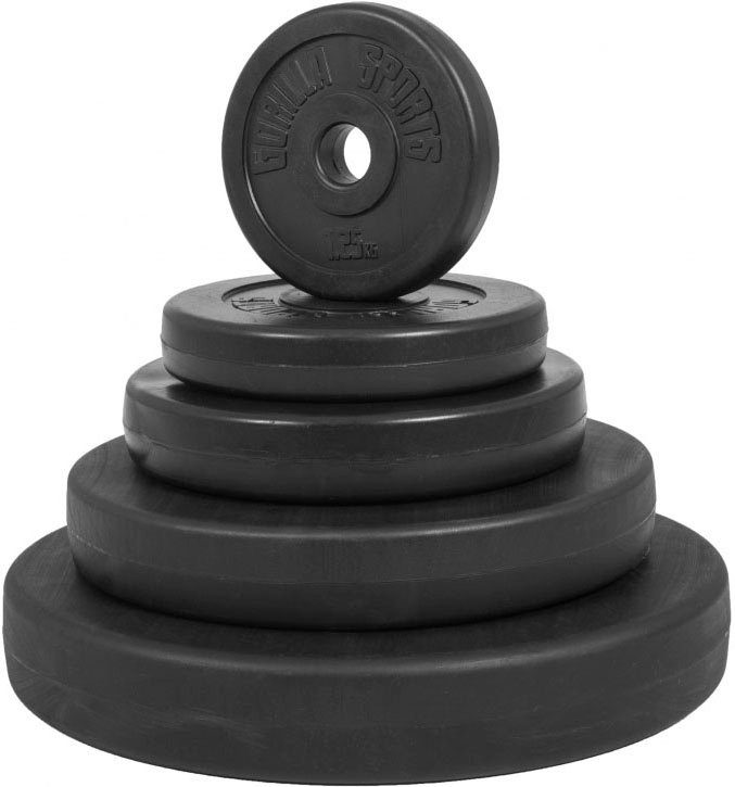 GORILLA SPORTS Hantel-Set 70 kg Curlstange Kurzhanteln Hantelscheiben Sternverschlüsse