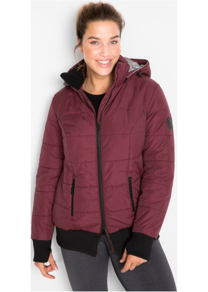 Outdoor-Steppjacke mit bedrucktem Futter