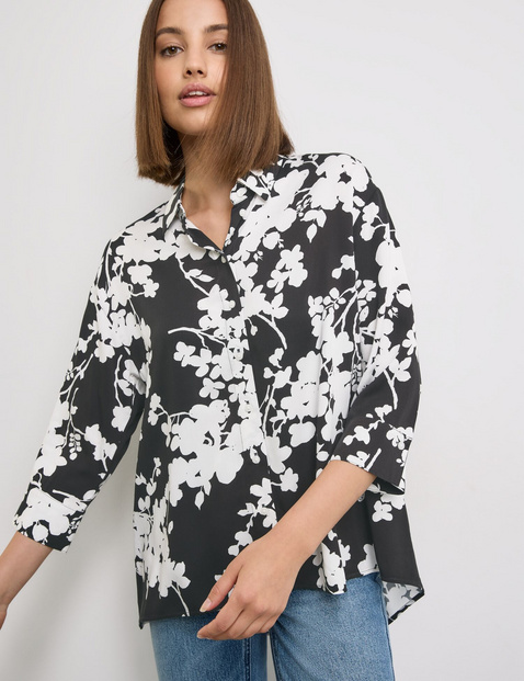 3/4 Arm Bluse mit Floralprint