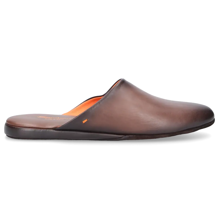 Santoni - Hausschuhe A1644 Kalbsleder - braun