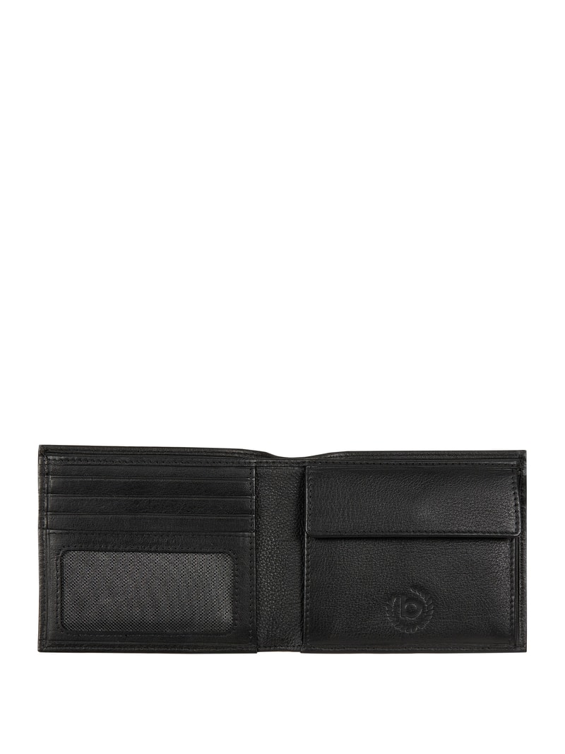 Portemonnaie mit Logo-Prägung in schwarz