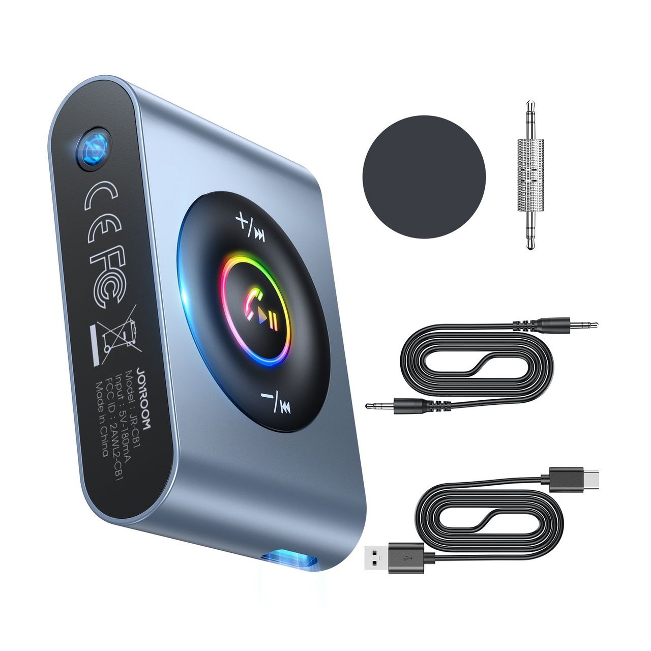 Joyroom Auto Bluetooth 5.3 Sender und Freisprecheinrichtung für AUX 3,5 mm Miniklinkenanschluss (JR-CB1)