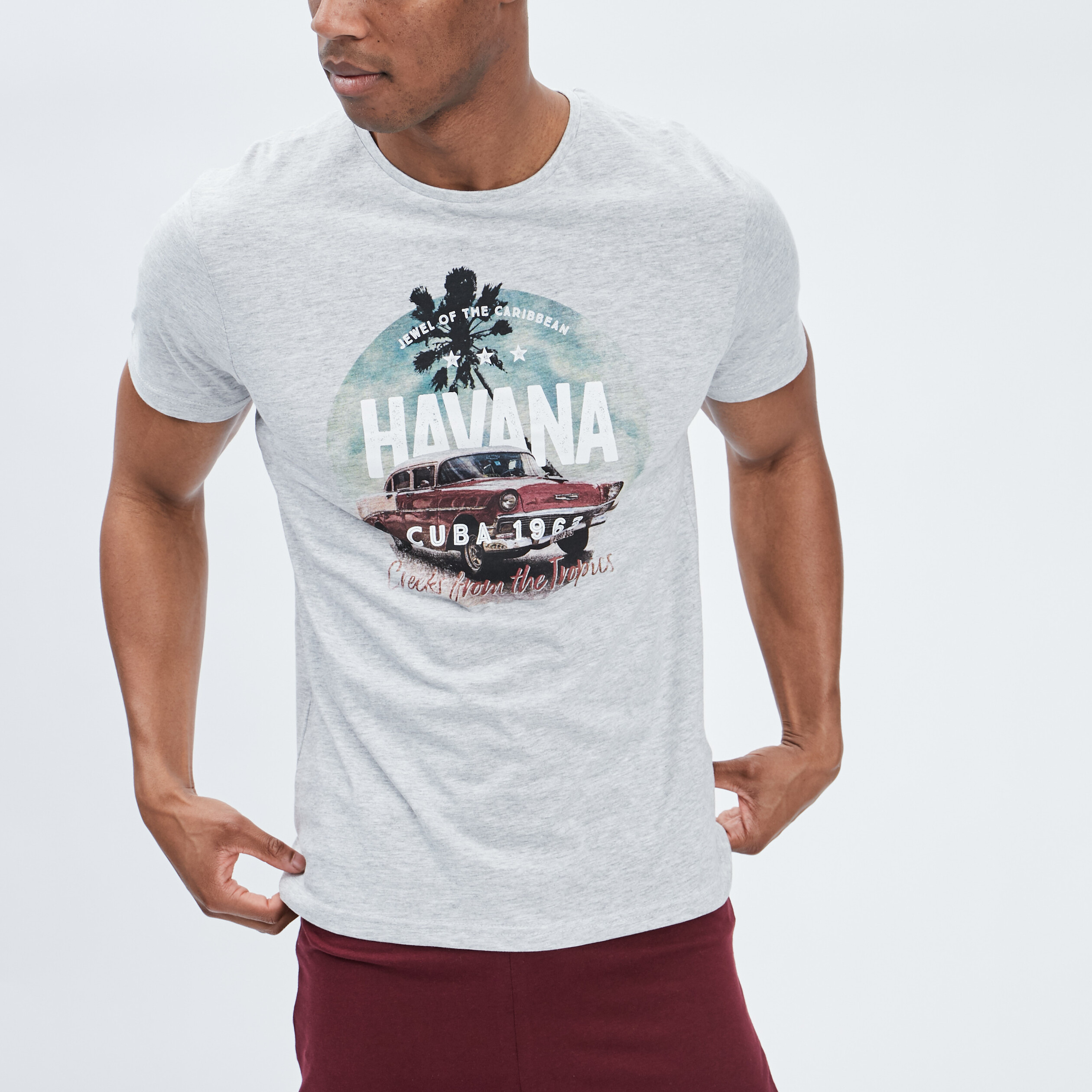 Ensemble pyjama Creeks gris homme | La Halle