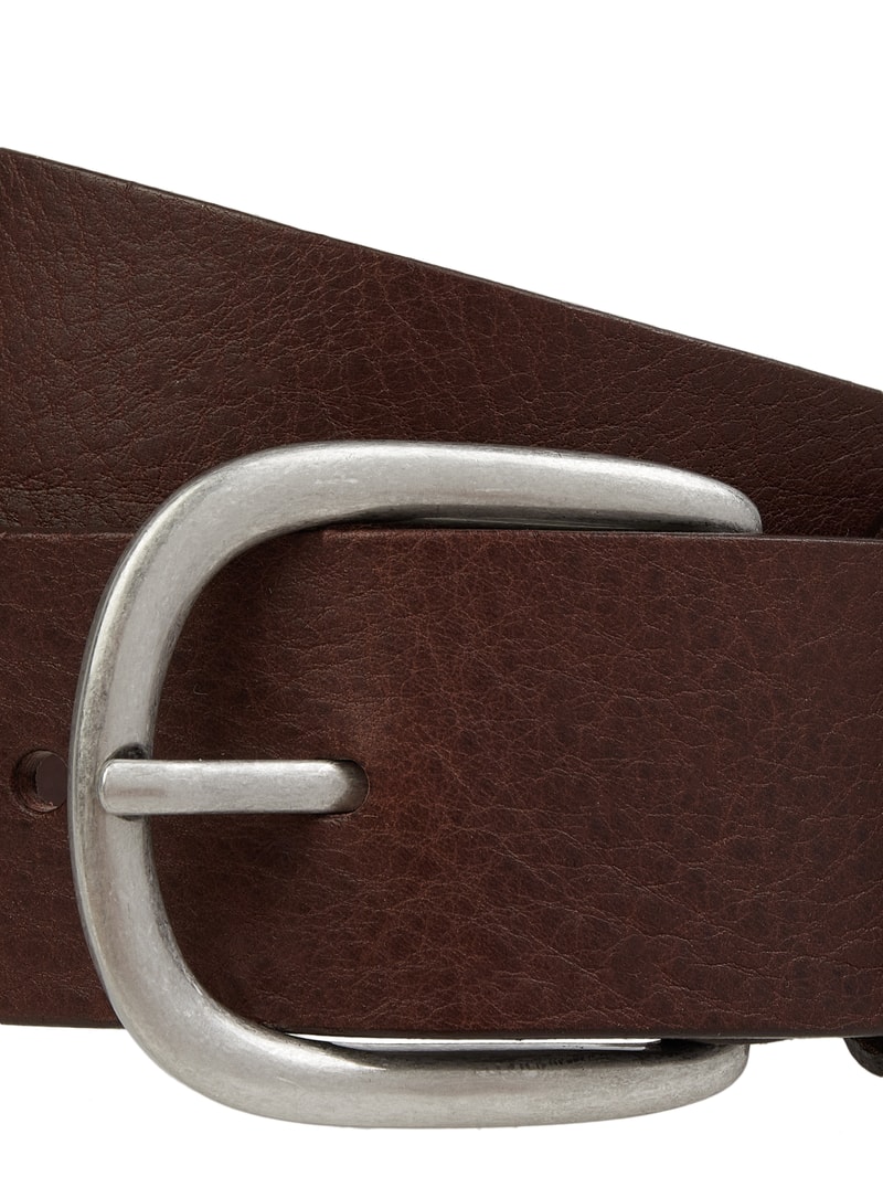 Gürtel aus Leder in dunkelbraun