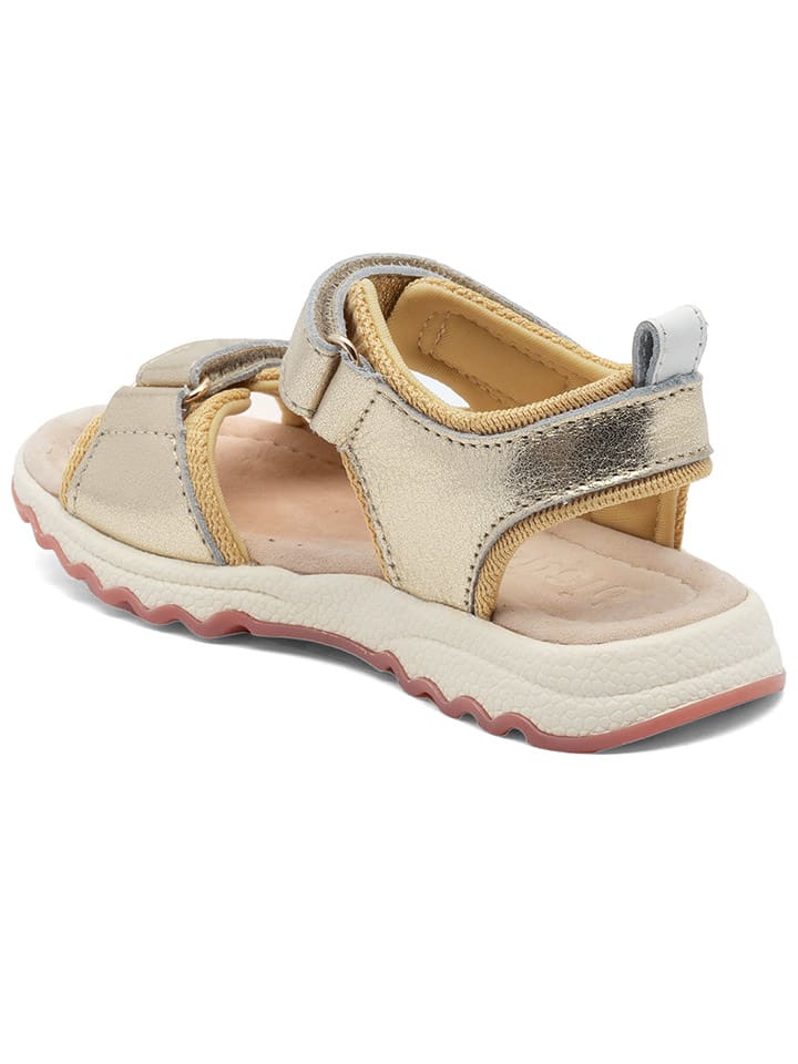 bisgaard Leder-Sandalen in Gold günstig kaufen