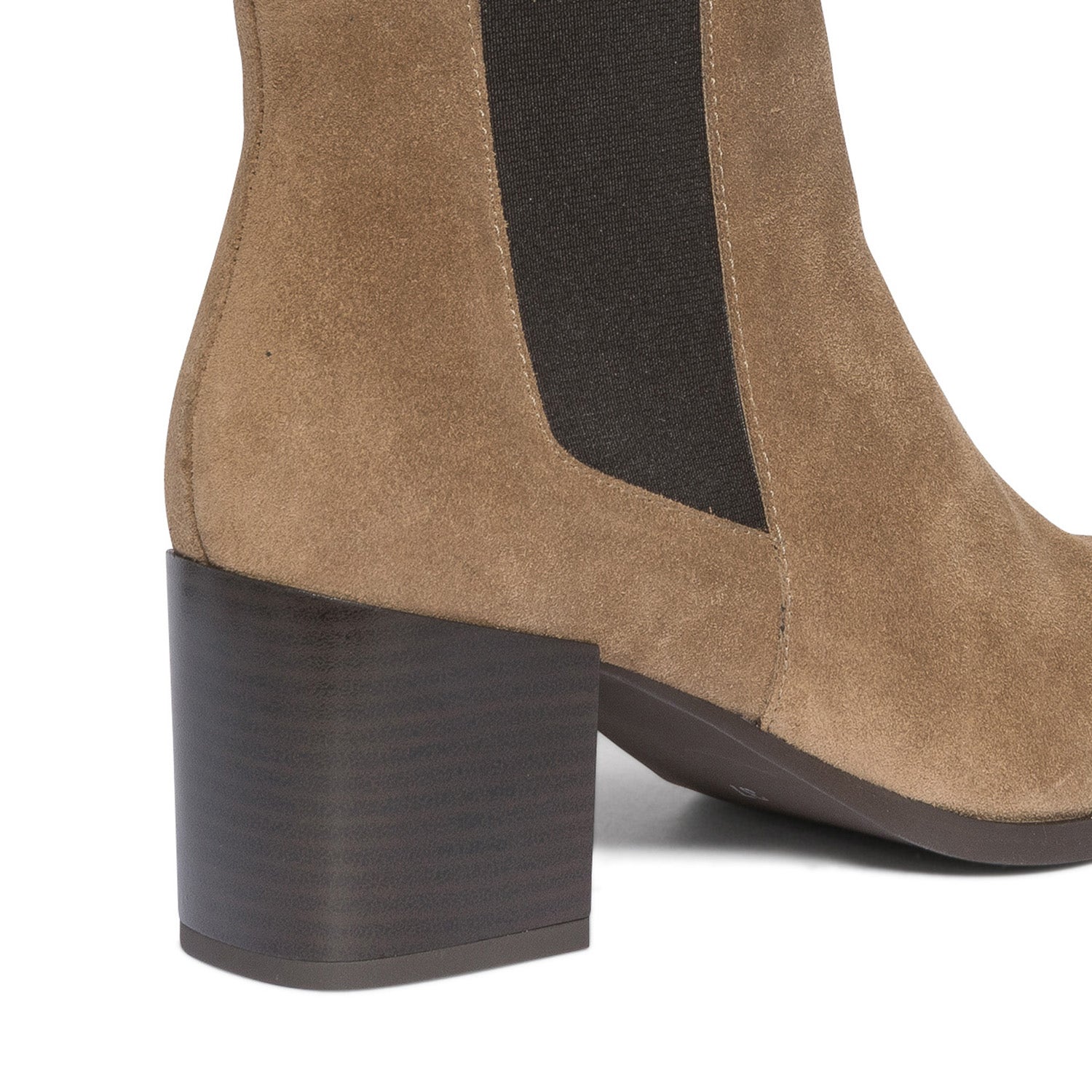 Boots TEXTO taupe éco-conçu en cuir