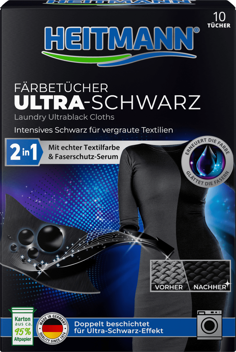 Färbetücher Ultra Schwarz 2in1, 10 St