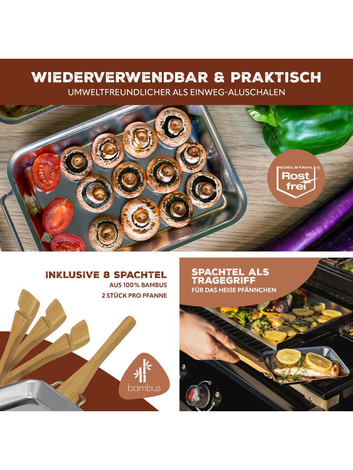 bremermann 4-er-Set Grillpfanne günstig kaufen