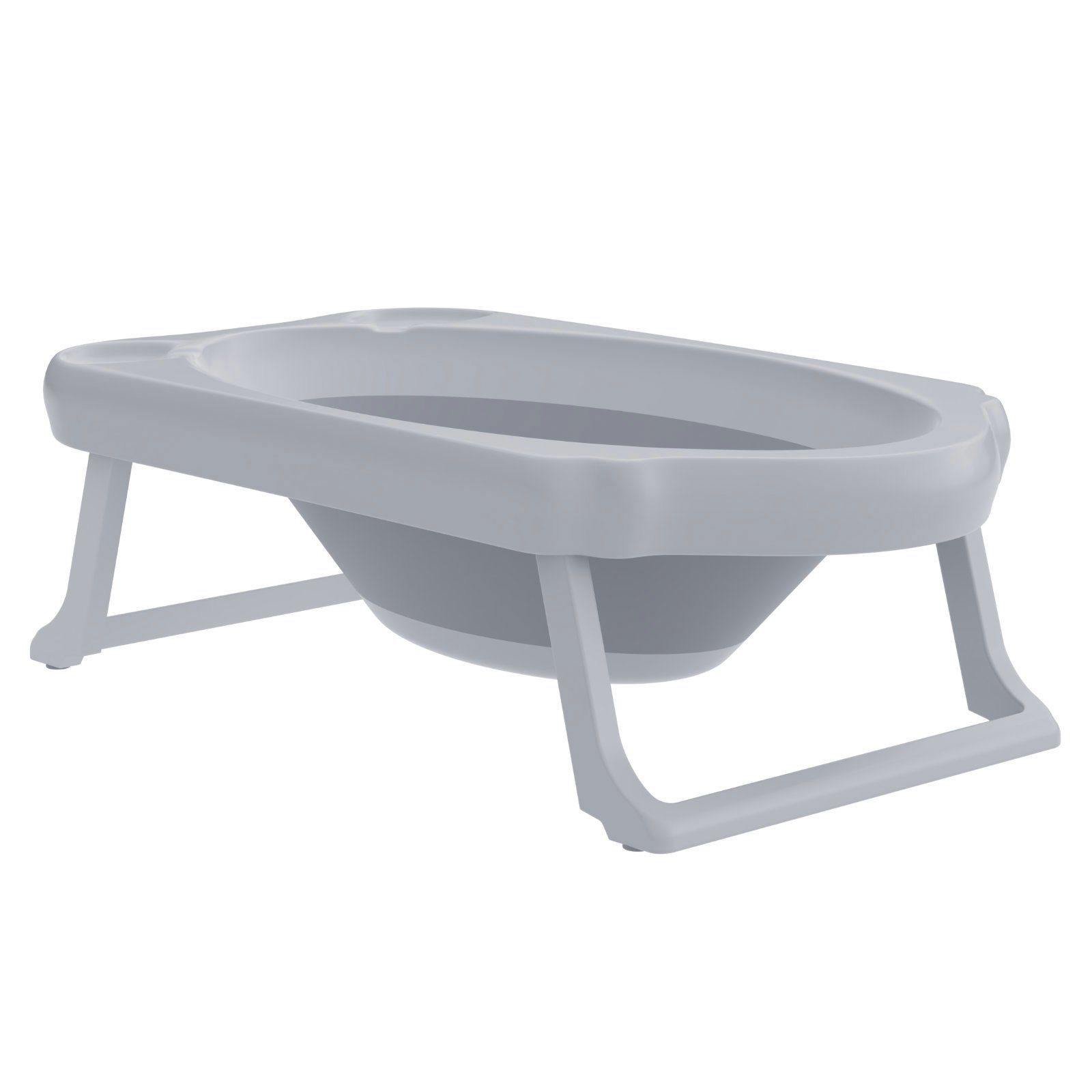 HAGO Badesitz Babybadewanne Babywanne Reisebadewanne klappbar 33L weiß grau anti-rut