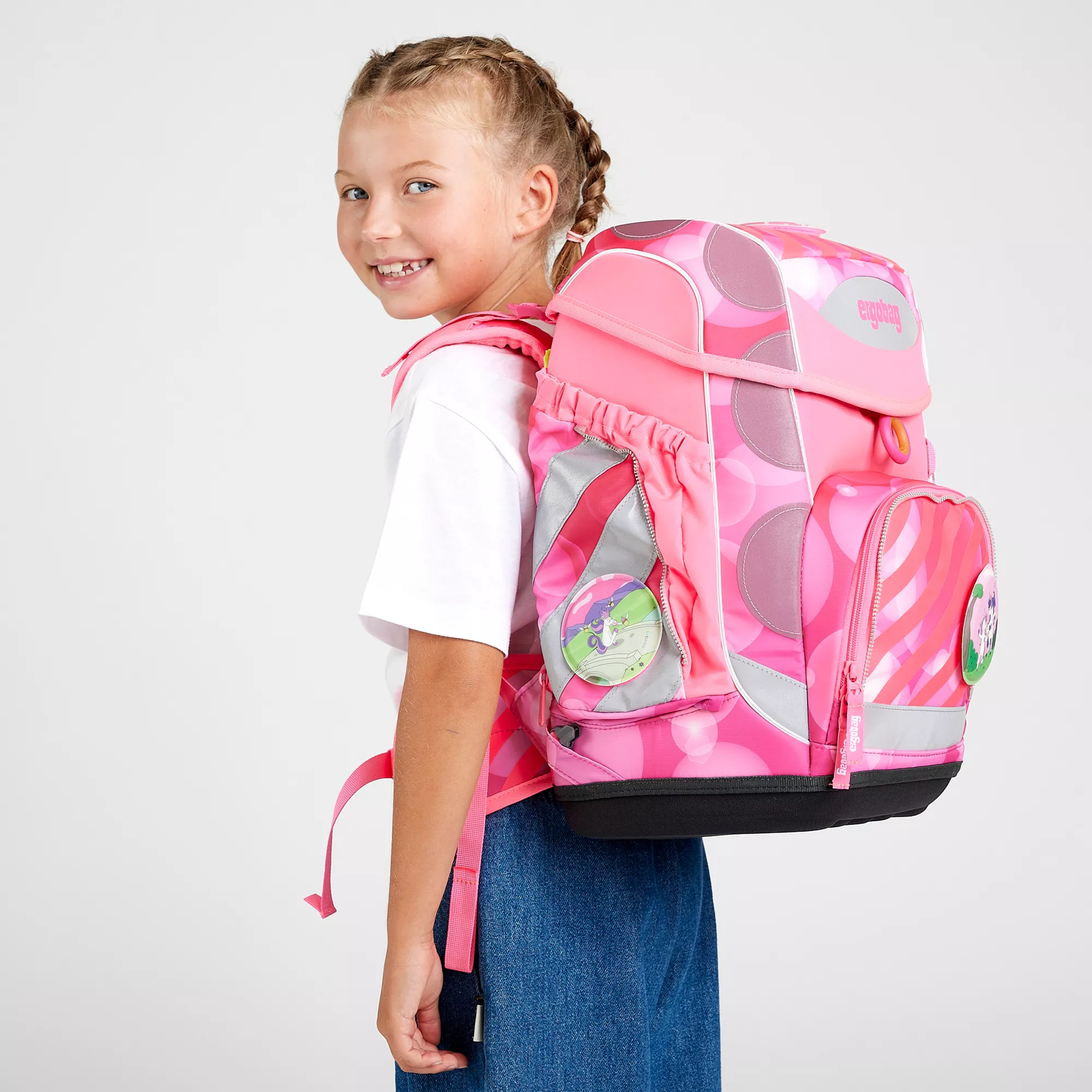 ergobag Schulranzen Set Kuntbärbuntes Einhorn