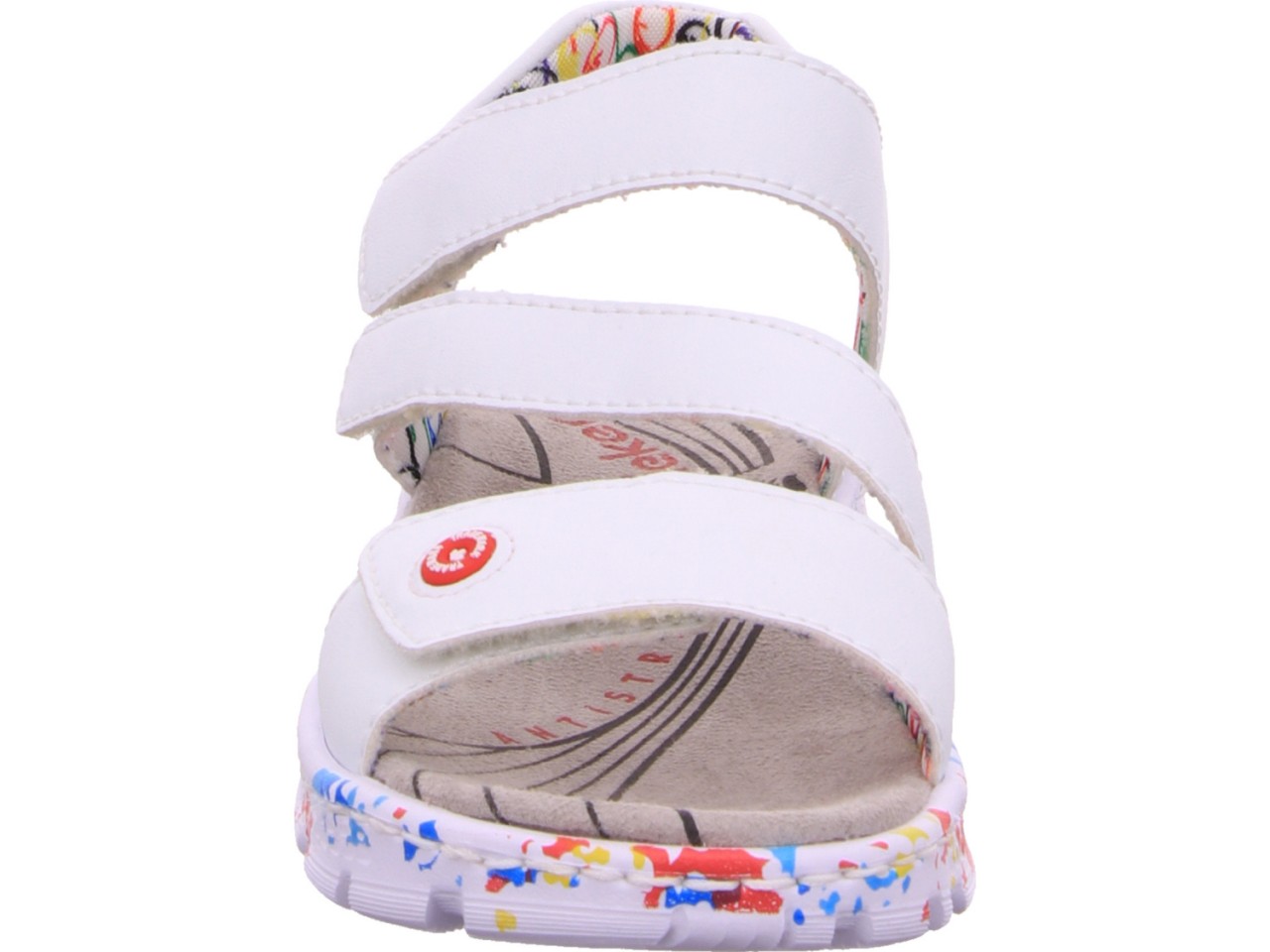 RIEKER Klassische Sandalen weiss