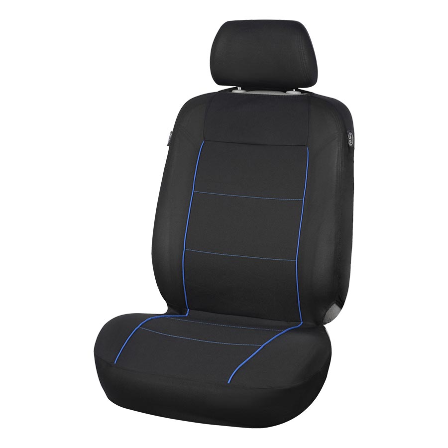 Sitzbezug Universal Budget schwarz-blau, 9-teiliges Komplettset - ATU