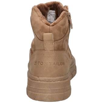 Tom Tailor Sneaker Bootie in beige