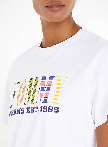 TOMMY-JEANS Damen T-Shirt LUXE 2 Classic Fit