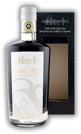 Hinricus Noyte's Anno 1452 Keyserlicher Aqua Vitae Hinricus Noyte's Anno 1452 Keyserlicher Aqua Vitae Ein Bitterlikör nach Kaiser Friedrich III. 0,7	 Liter - Vol 42%