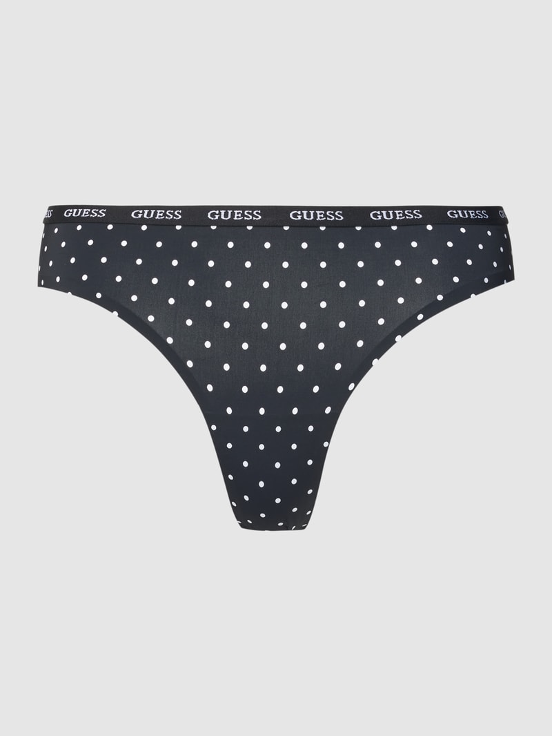 String mit Allover-Muster Modell 'DARCEY' in beige
