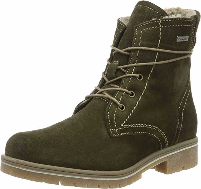 TAMARIS Schnür-Stiefeletten grün Da.-Stiefel