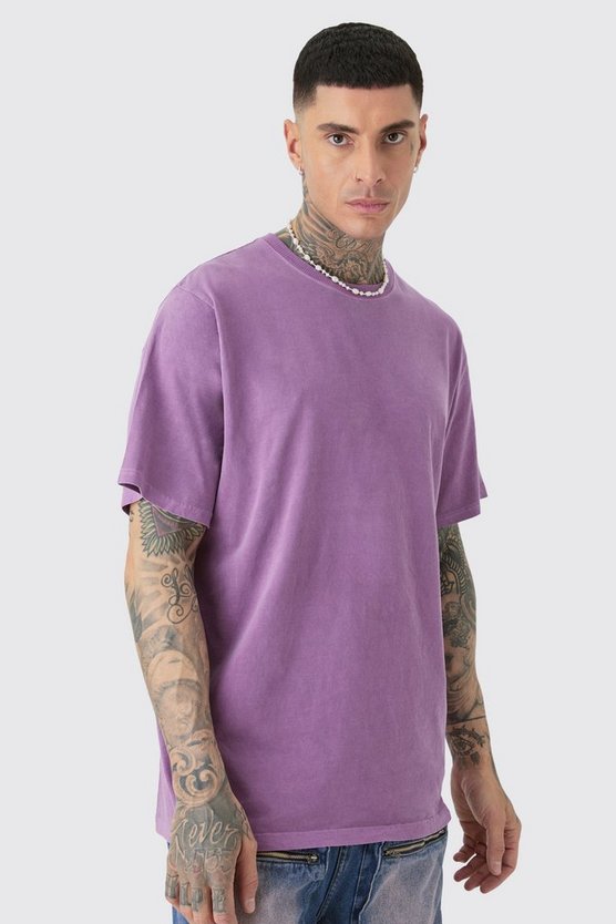 Tall T-Shirt mit Totenkopf-Print
