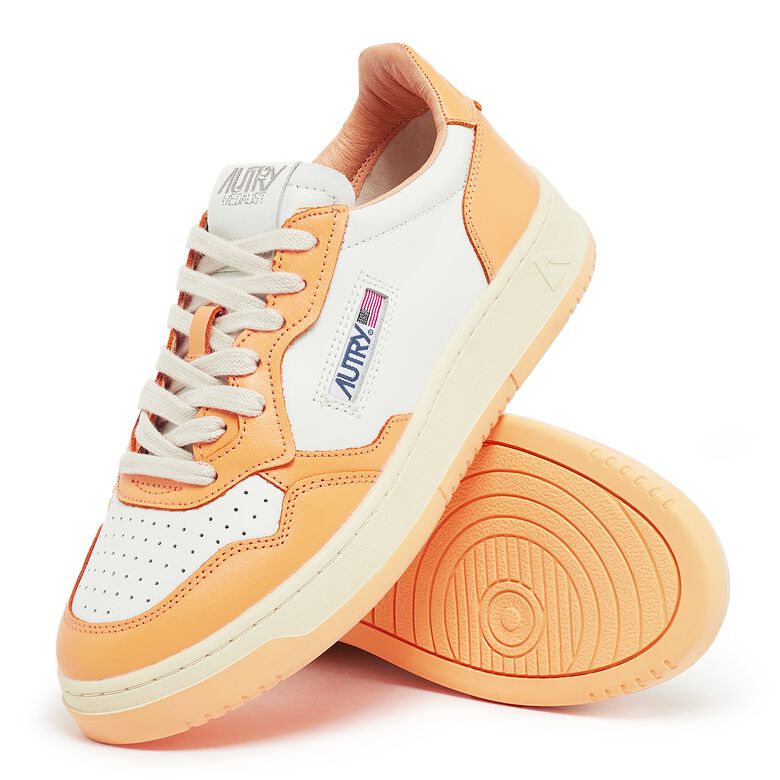 Autry Wmns Medalist Low leat/leat wht/bufforng