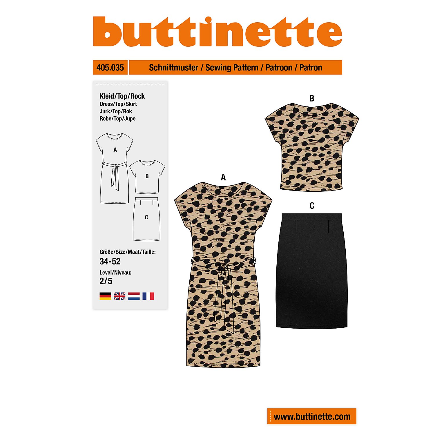 buttinette Schnitt 