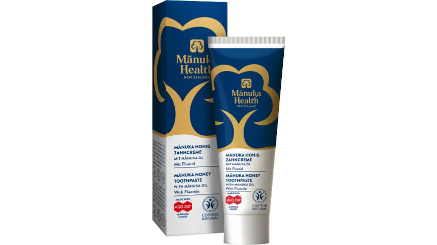 Manuka Health Zahncreme mit Fluorid und Manuka-Öl 75 ml