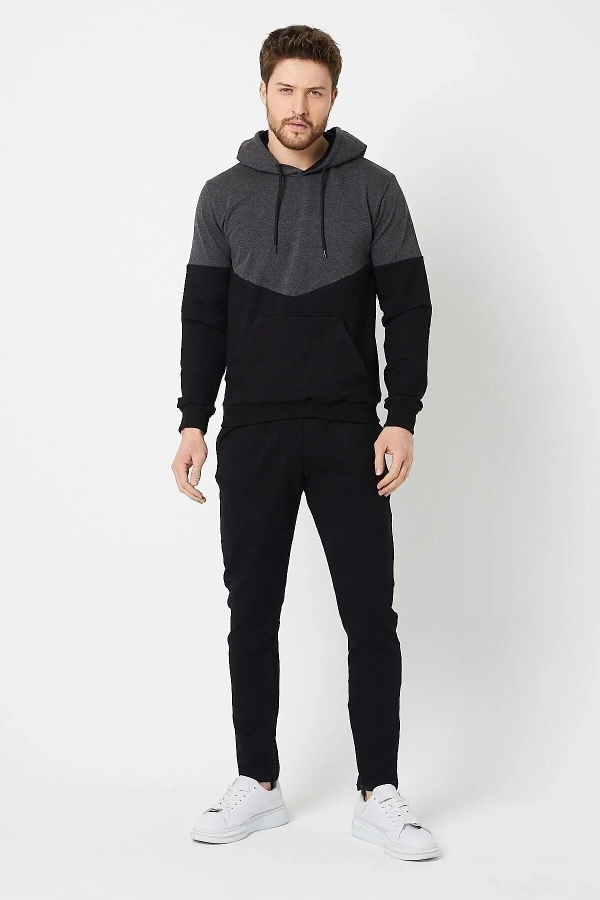 uyguntarz  Unisex-Anthrazit-Trainingsanzug-Set