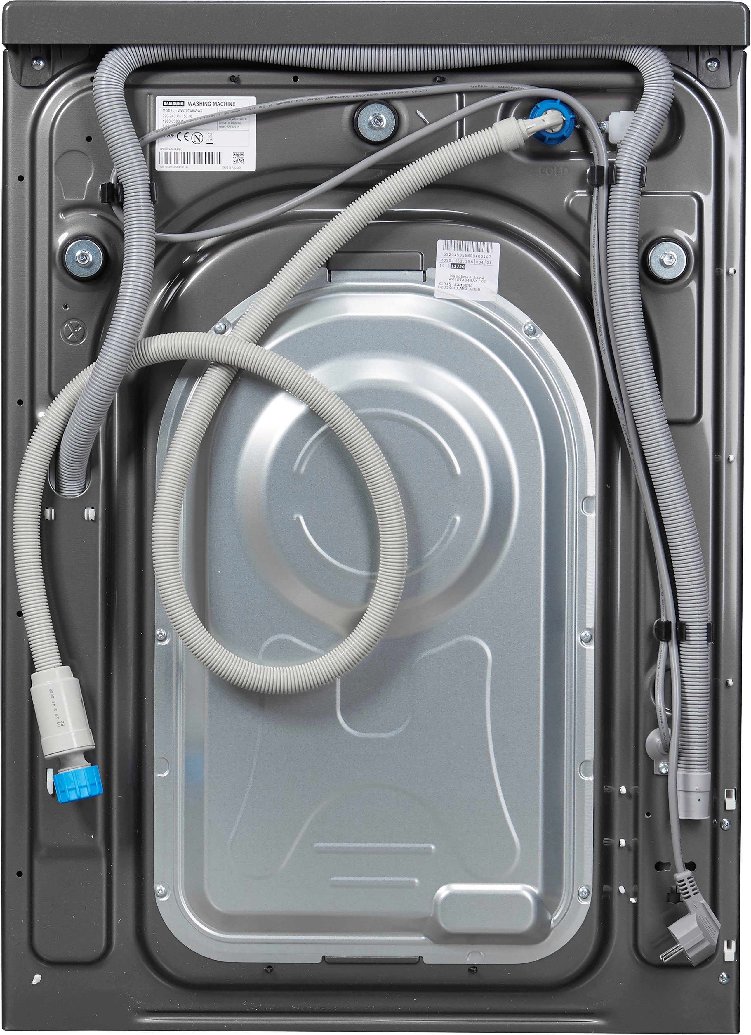 Samsung Waschmaschine WW5000T INOX WW70TA049AX, 7 kg, 1400 U/min, FleckenIntensiv-Funktion