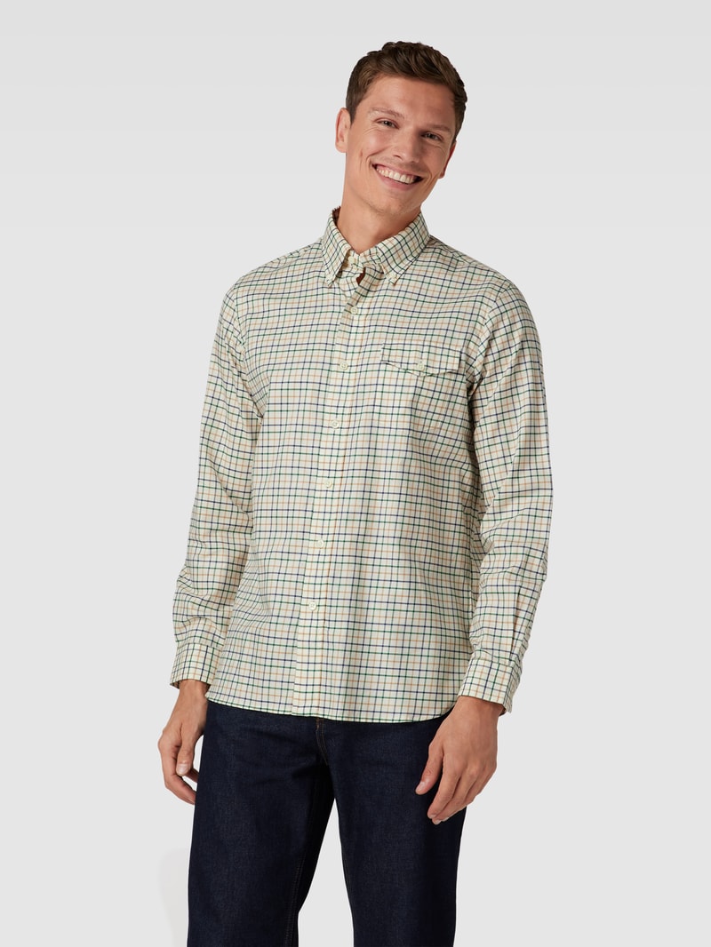 Freizeithemd mit Button-Down-Kragen in hellgrün