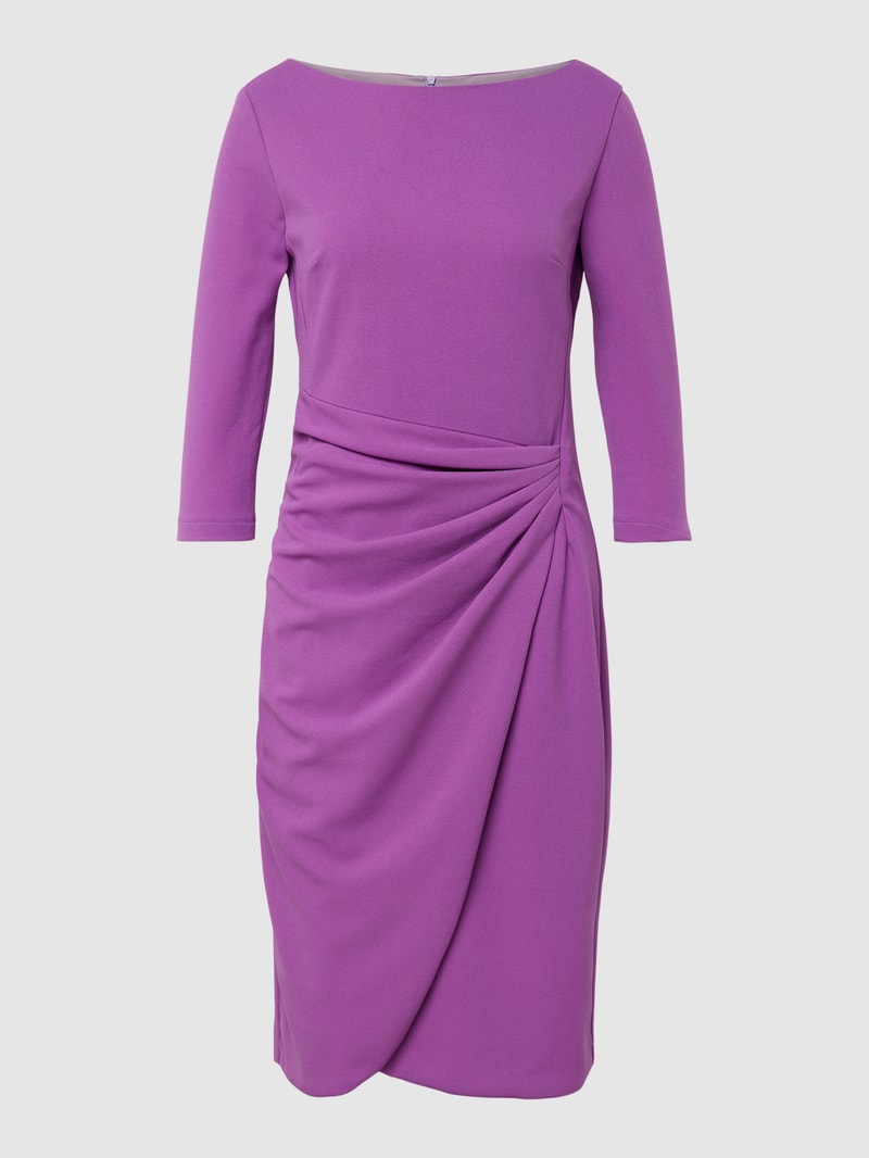 Cocktailkleid in Wickel-Optik in fuchsia