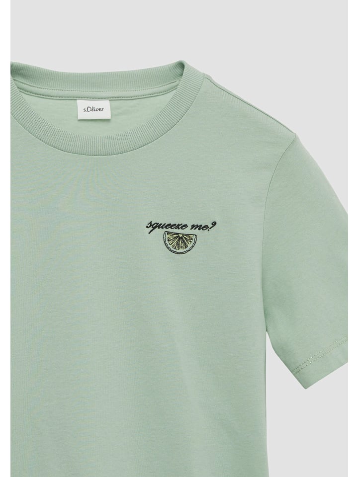 s.Oliver T-Shirt kurzarm in Grün günstig kaufen
