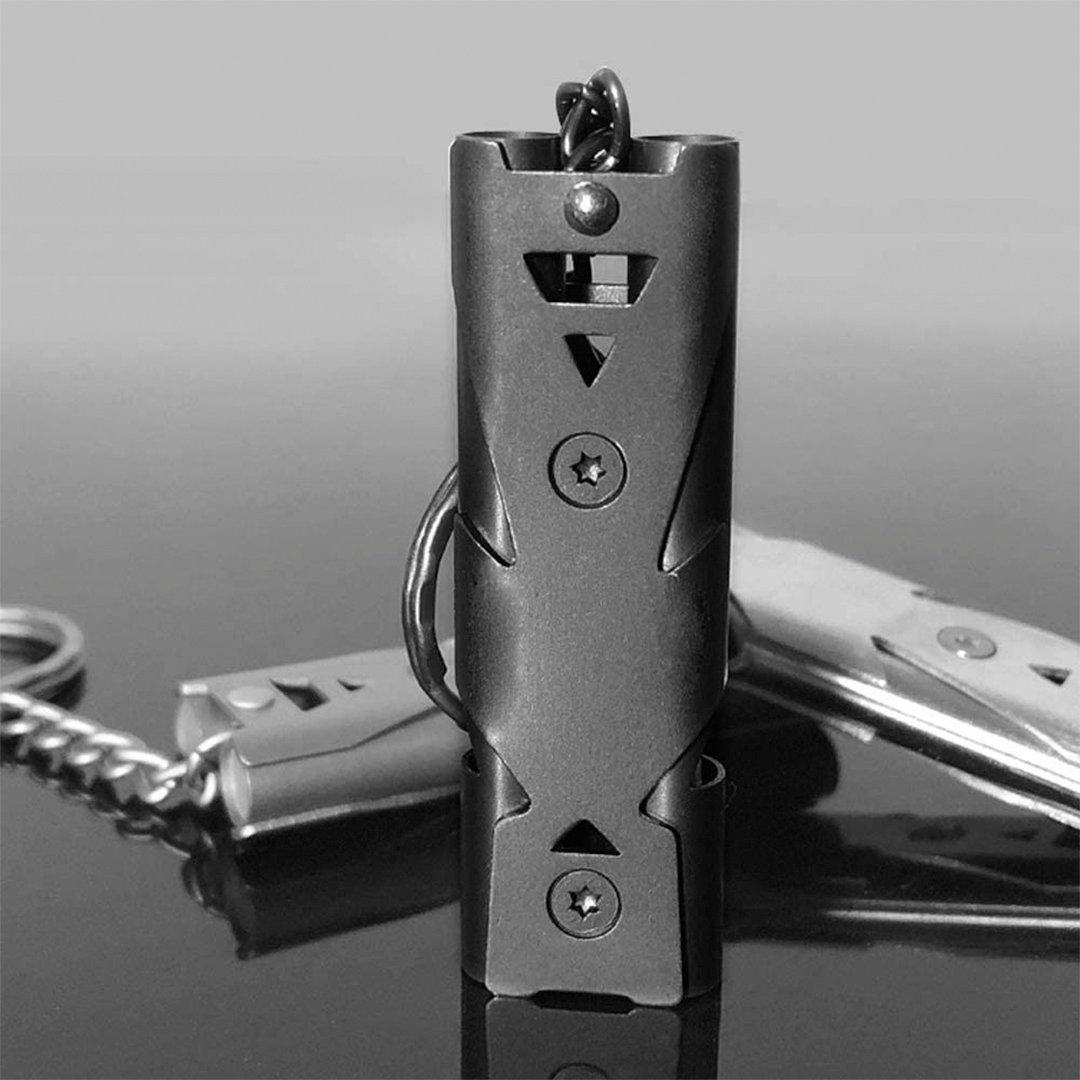 SOTOR Signalpfeife 2 Stück Notpfeife Signalpfeife 150dB Sport Whistle Trillerpfeife Laut, (2-St), Notfall Pfeife mit Schlüsselanhänger Sportunterricht