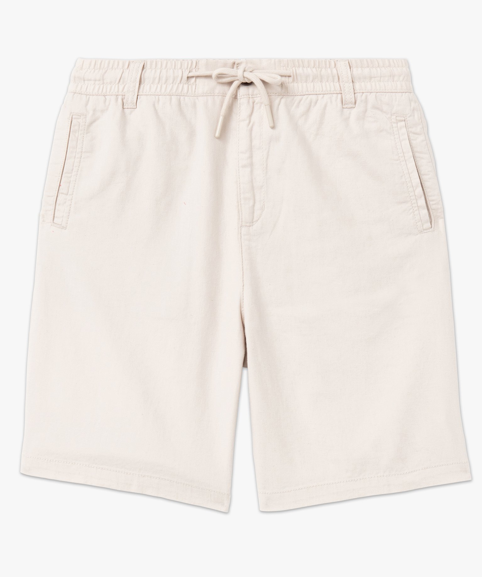 Bermuda uni contenant du lin homme ecru | GEMO