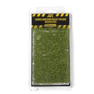 AK Diorama Blätter und Sträucher Laub - Leaves and shrubbery foliage (elongated)