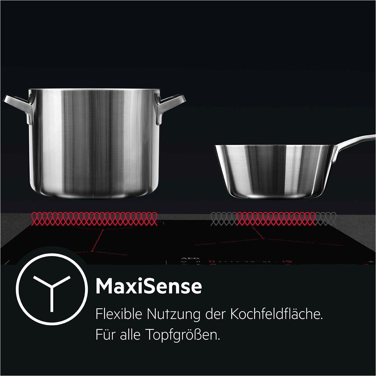 AEG Induktions-Kochfeld IAE84411XB, SenseBoil - Überkochschutz