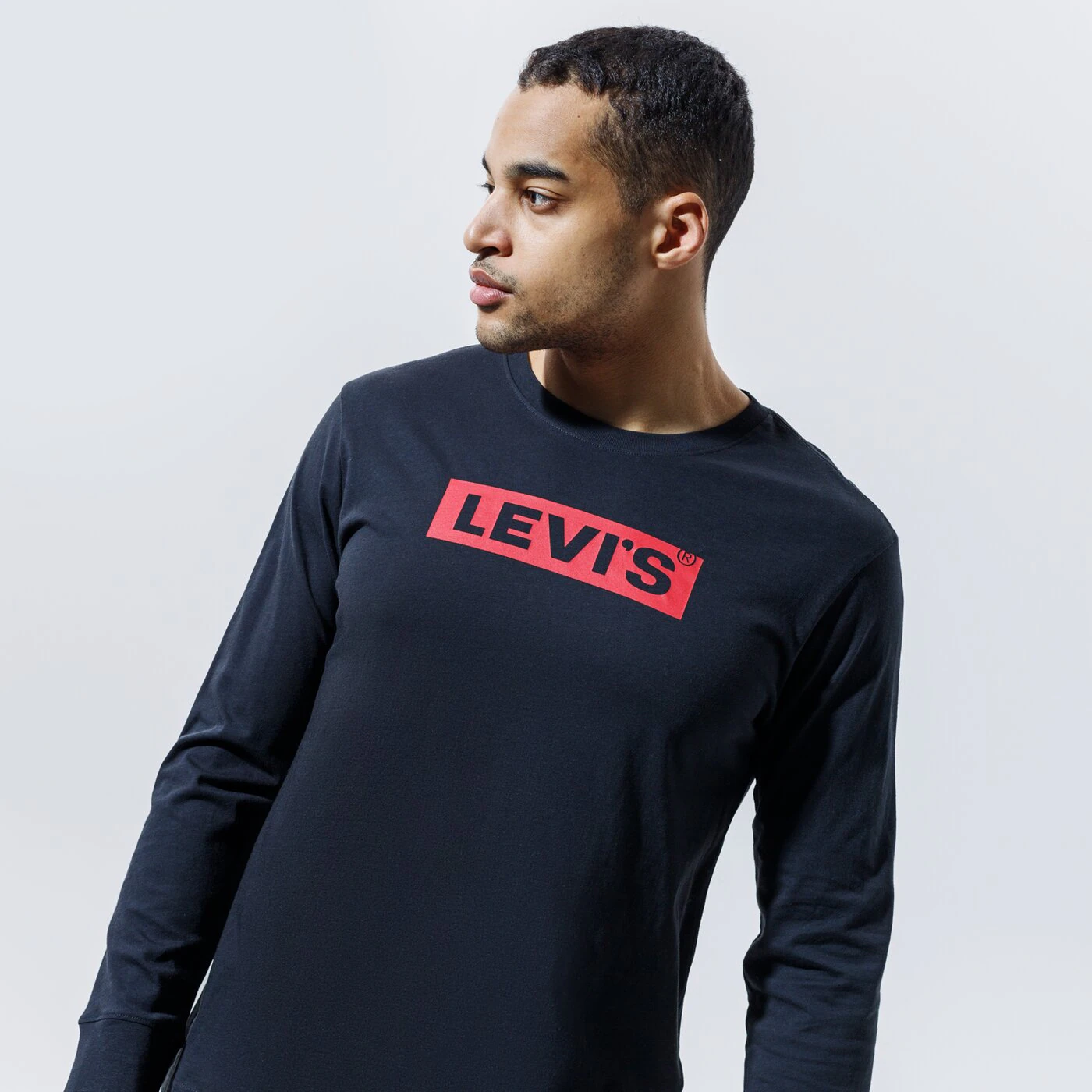 LEVI'S T-SHIRT RELAXED LS GRAPHIC TEE Schwarz