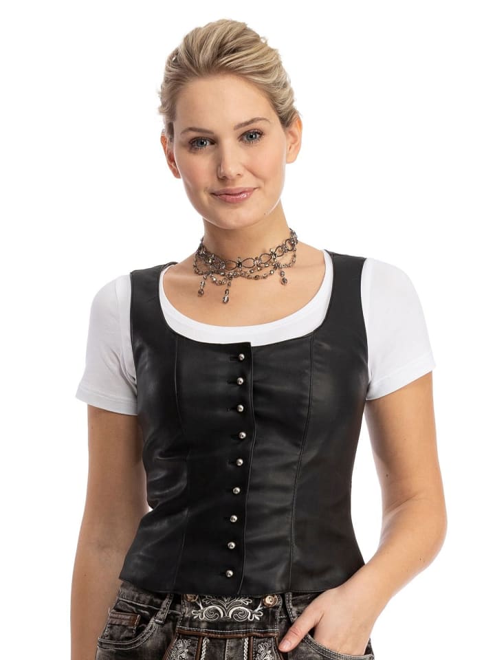 Gipfelstürmer Mieder 453003-3139-70 in schwarz günstig kaufen