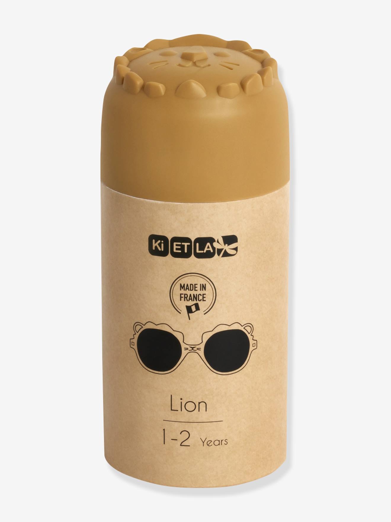 Lunettes de soleil enfant Lion KI ET LA beige