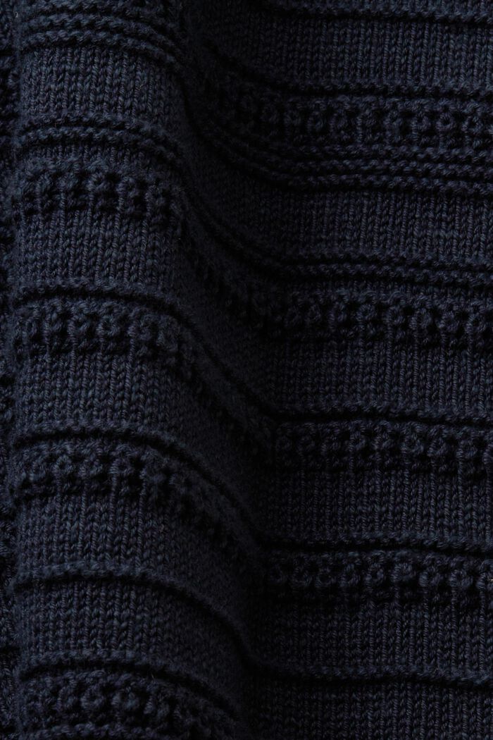 Strukturierter Baumwollpullover